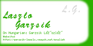 laszlo garzsik business card